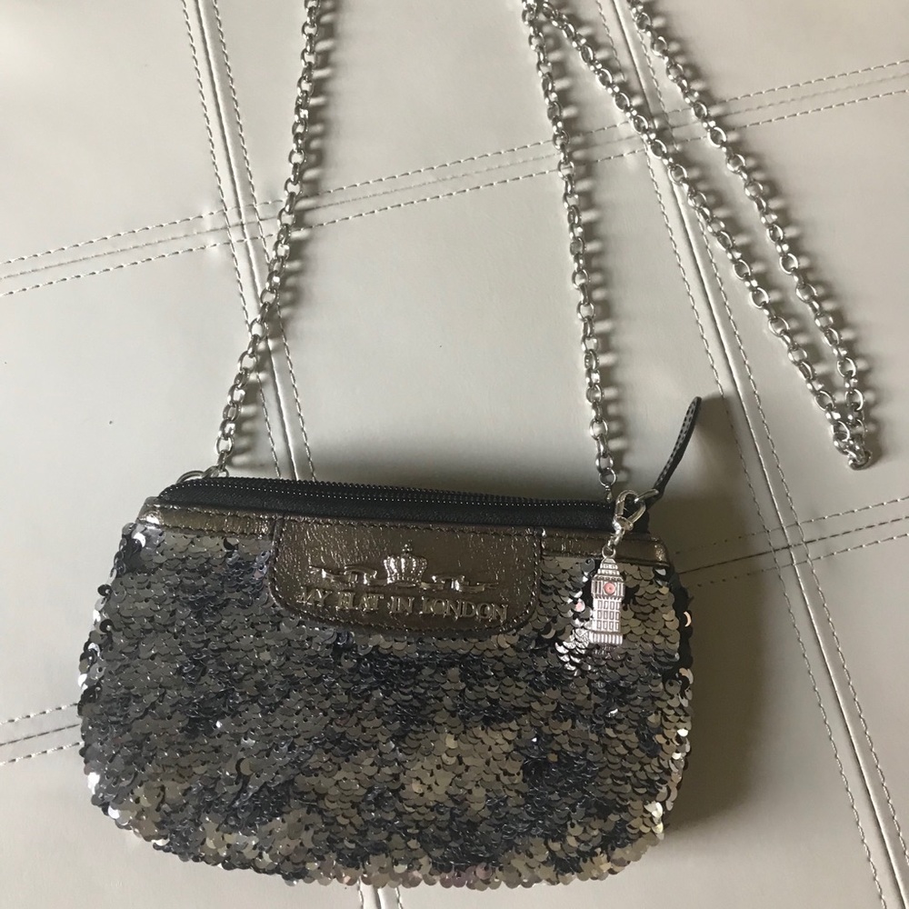 My Flat in London Sequin Fishtail Clutch